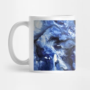 Blue Swirling Waters- Painting Mug